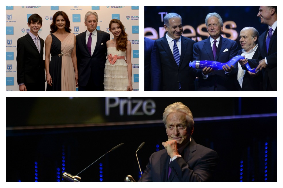 Michael Douglas recibe el Nobel judío