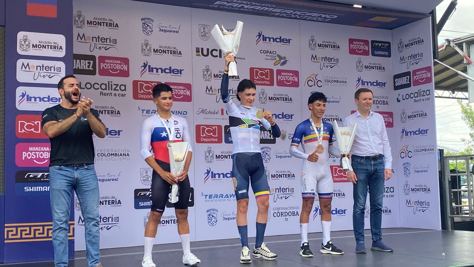 ¡Oro para Colombia! José Manuel Posada ganó la contrarreloj en los Panamericanos de Ruta