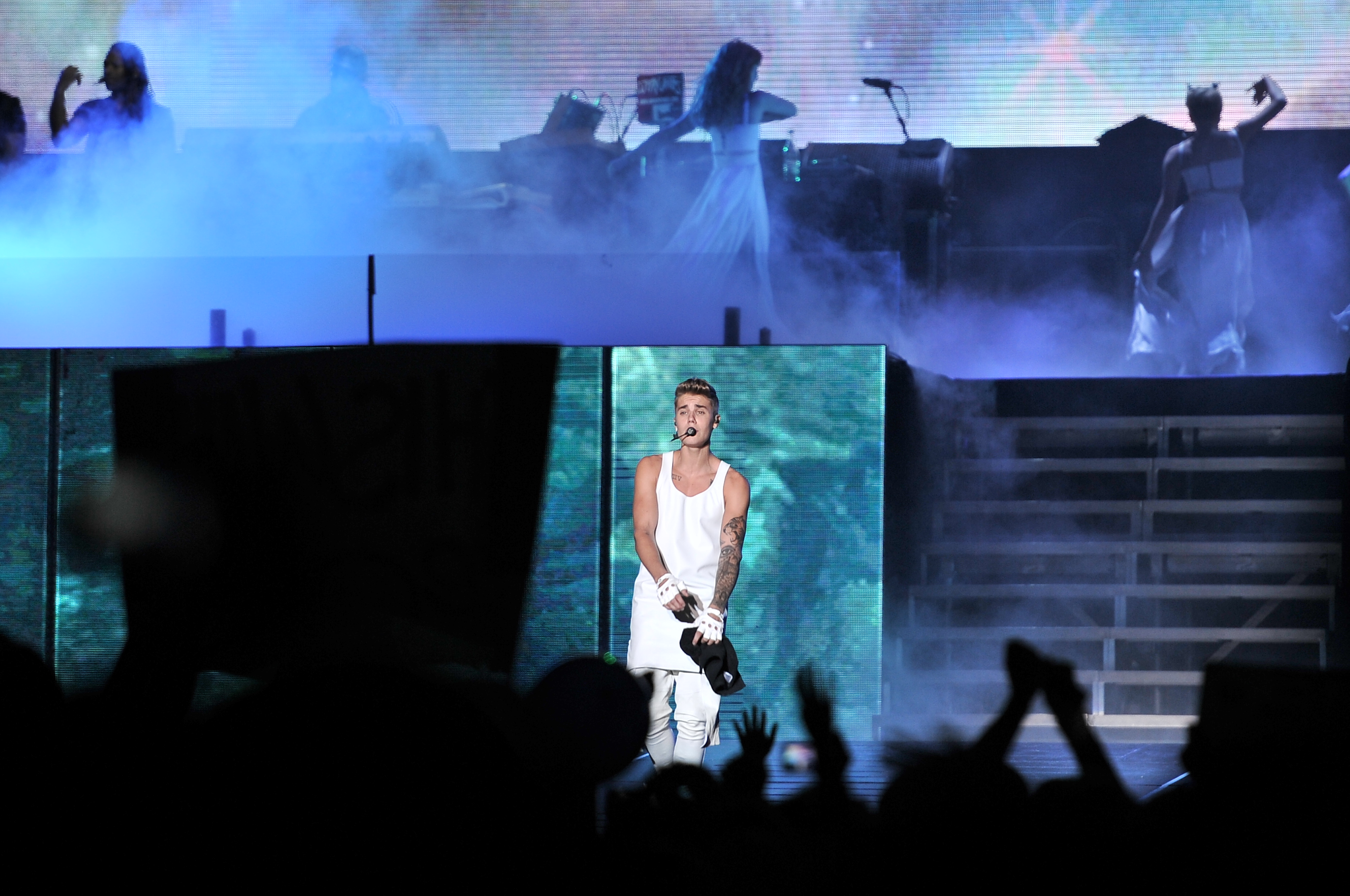 Cantante canadiense, presenta su espectáculo "Believe Tour" en el estadio El Campín.