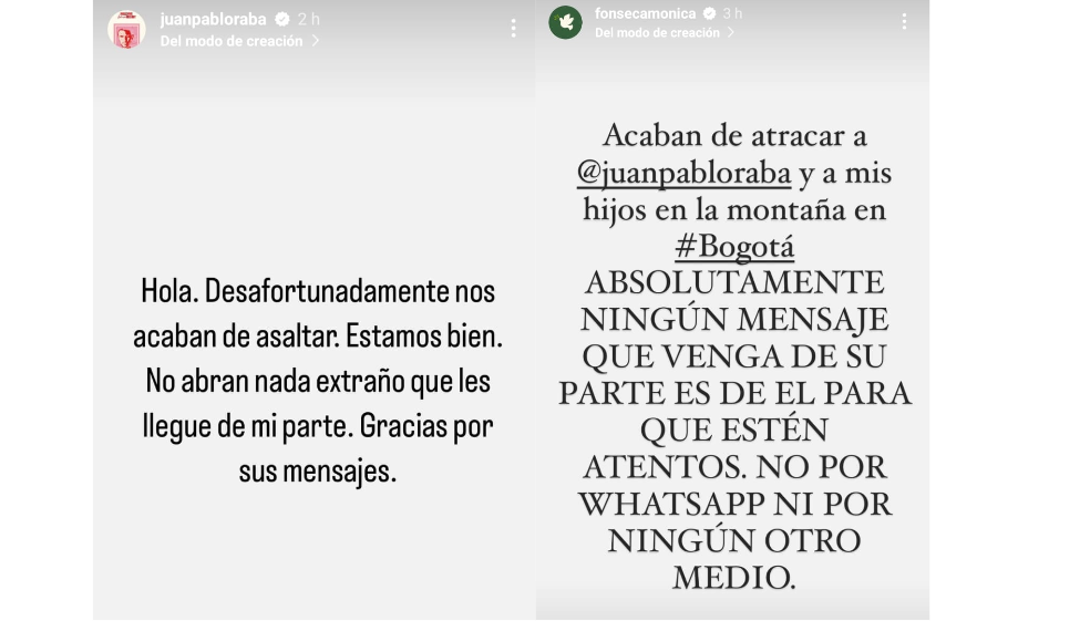 Juan Pablo Raba fue víctima de robo y golpiza frente a sus hijos en Bogotá