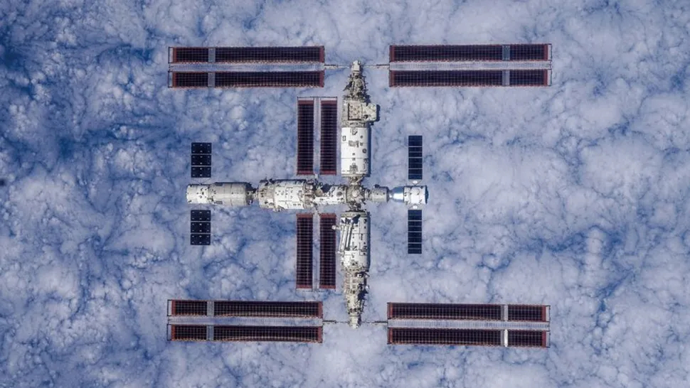La primera fotografía clara de la Estación espacial china