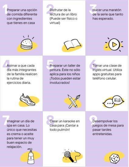 Actividades para hacer en semana