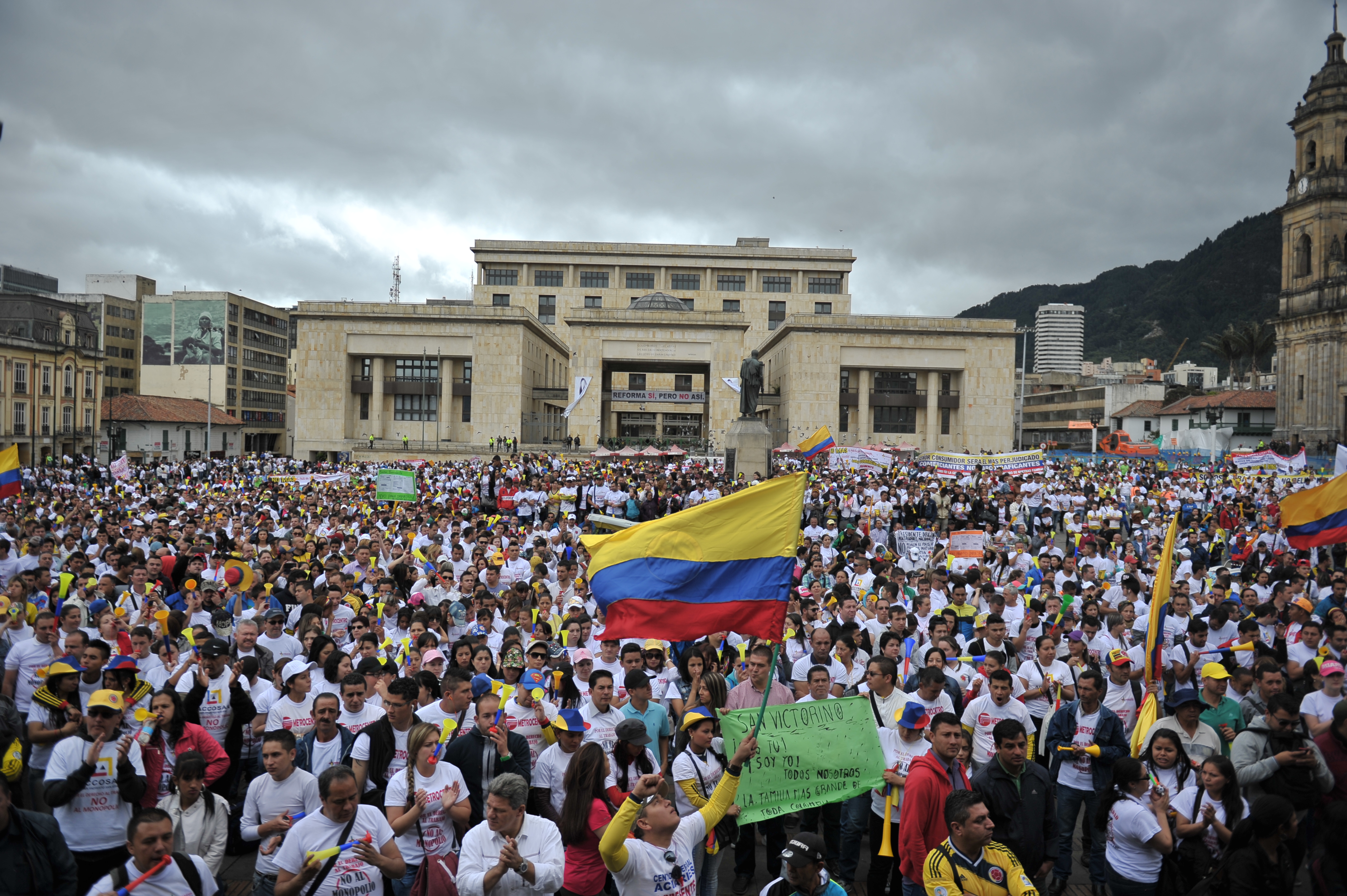 Agenda de plantones y movilizaciones convocados para esta semana en Bogotá