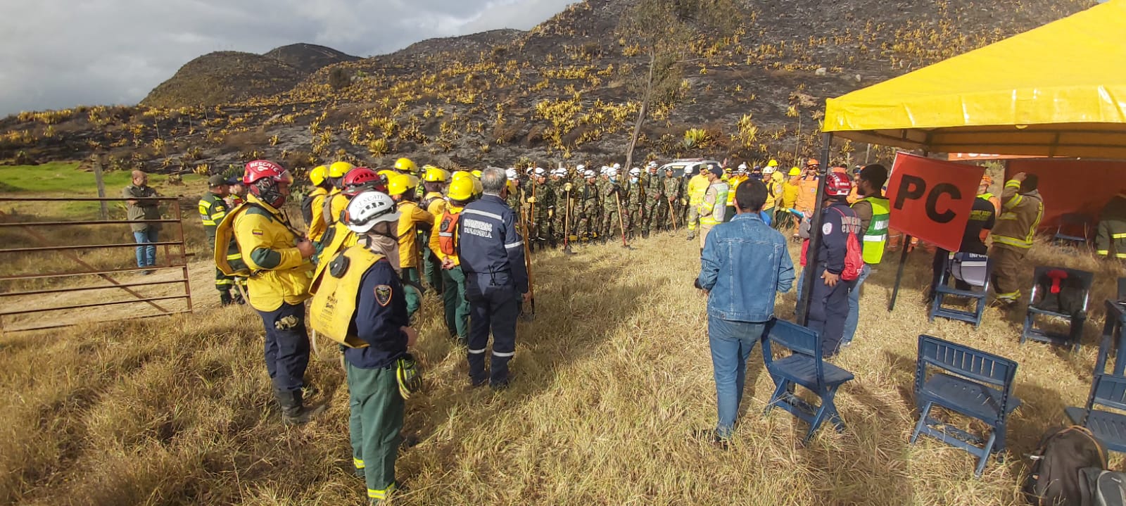 Incendio forestal en Mosquera, Cundinamarca, ha sido controlado en un 95 %