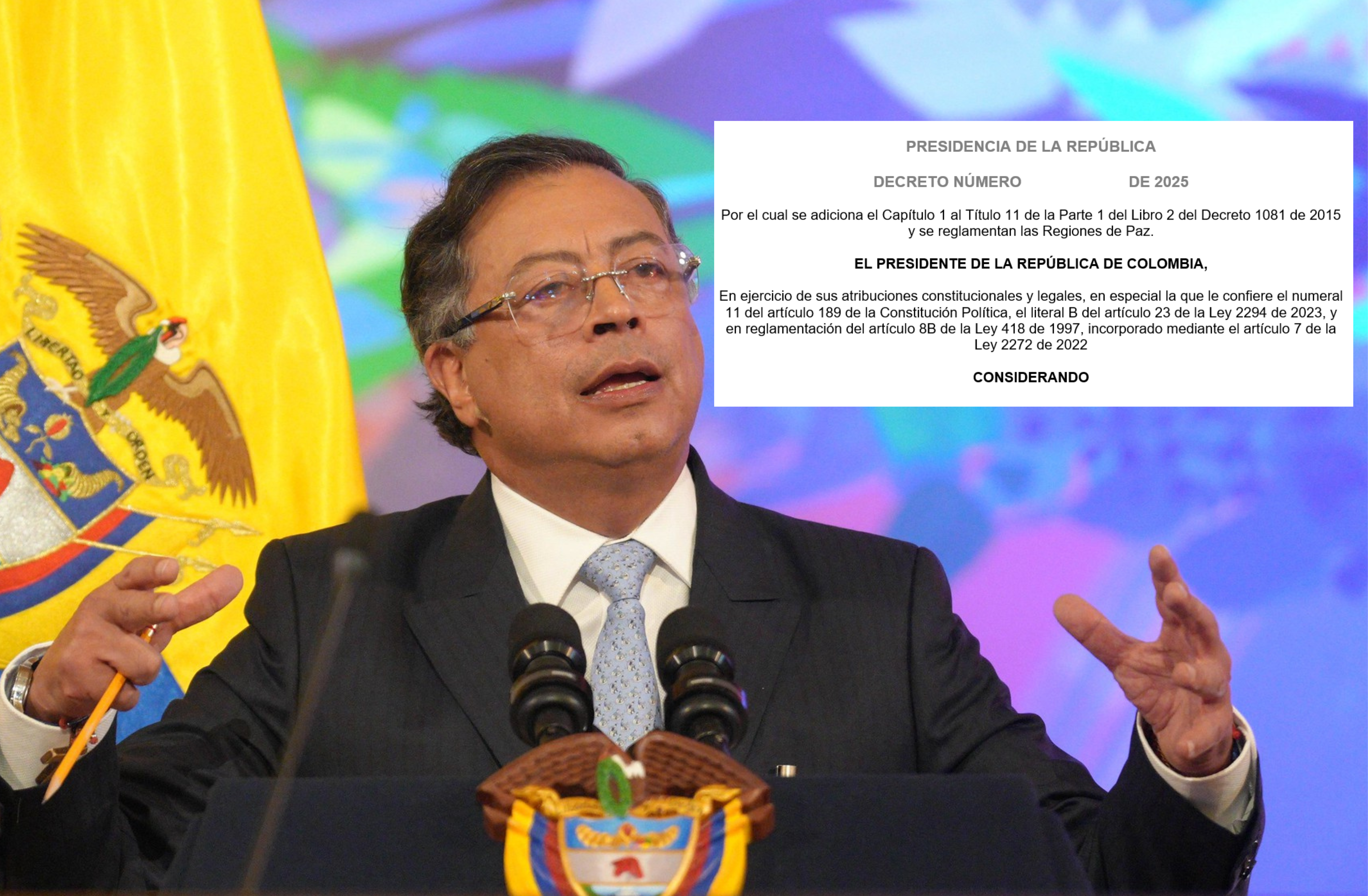 Gobierno Petro por fin define las “Regiones de Paz”, zonas clave de negociación con armados