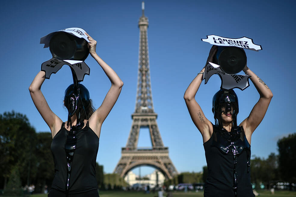 La Semana de la Moda de París incia con aires ecologistas y una protesta contra el uso del cuero