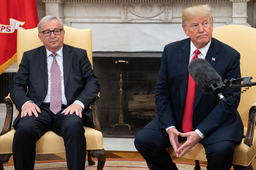 EEUU y la Unión Europea anuncian pacto para acabar guerra comercial
