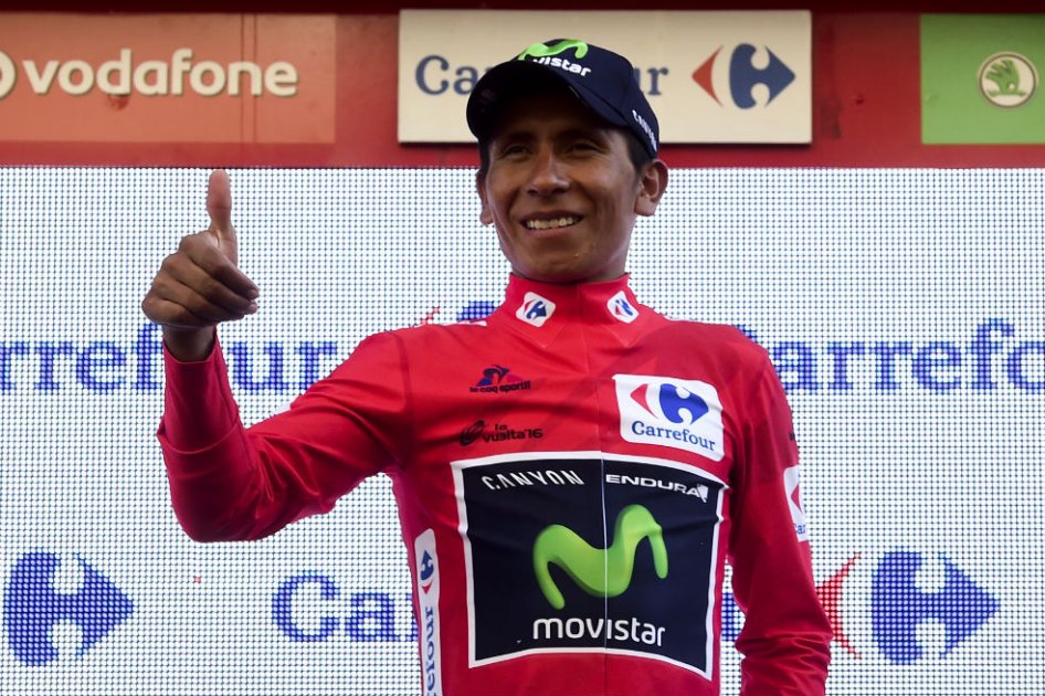 Nairo Quintana, líder de la Vuelta a España. Foto: AFP 