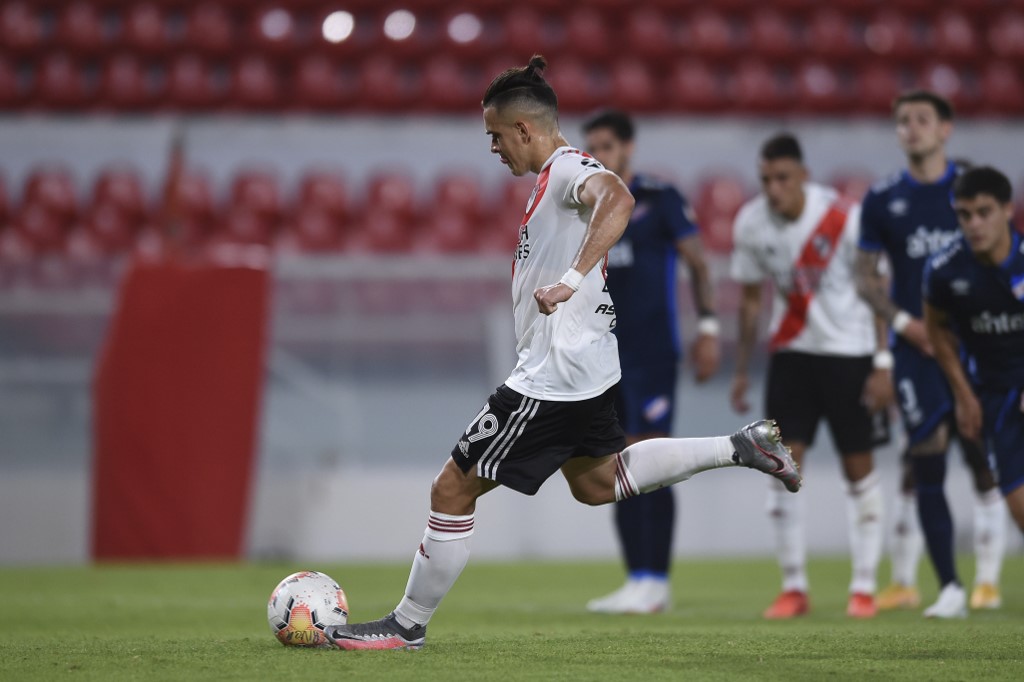 Con Santos Borré y Jorge Carrascal, River sacó ventaja ante Nacional de Uruguay
