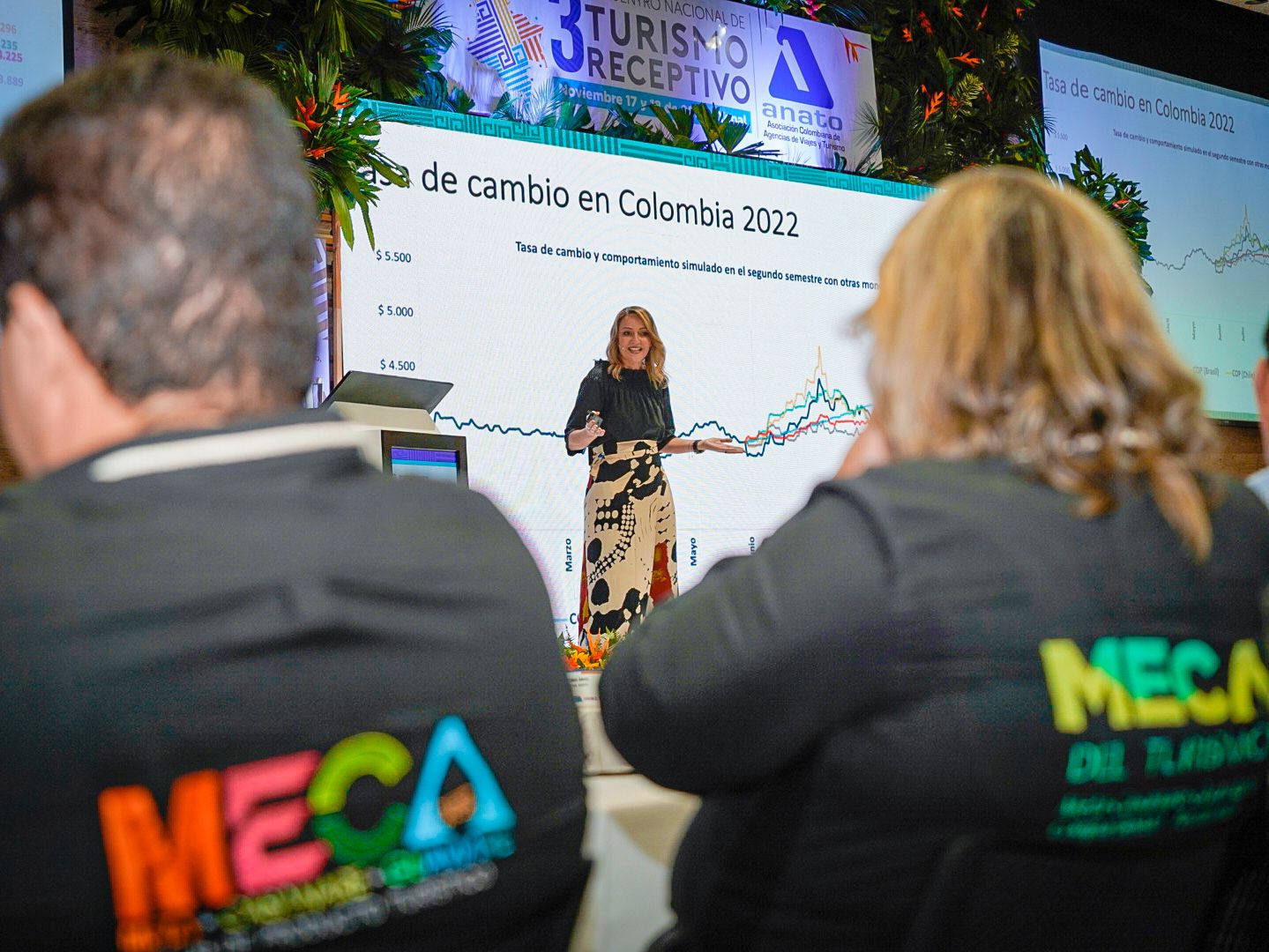 Paula Cortés Calle, presidente ejecutiva de la Asociación Colombiana de Agencias de Viajes y Turismo (Anato), en el tercer Encuentro de Turismo Receptivo que se está realizando en Yopal.