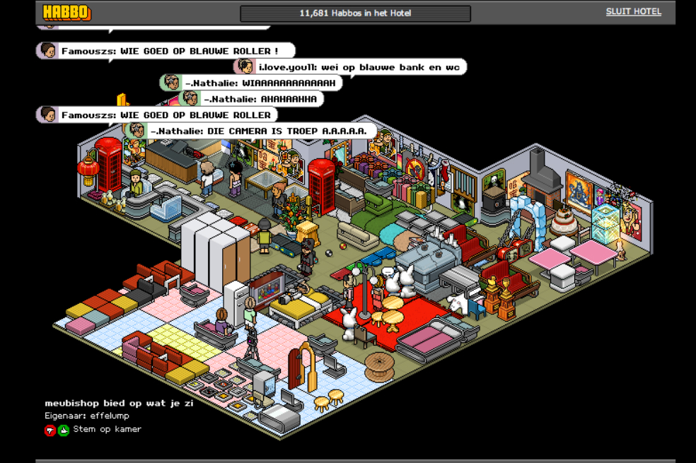 Cuando mi verdadera vida la viví en el interior de Habbo Hotel