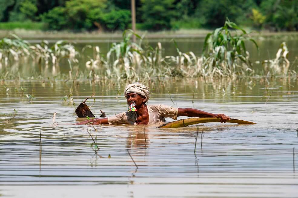 En imágenes: las terribles inundaciones en India que afectan a millones de personas