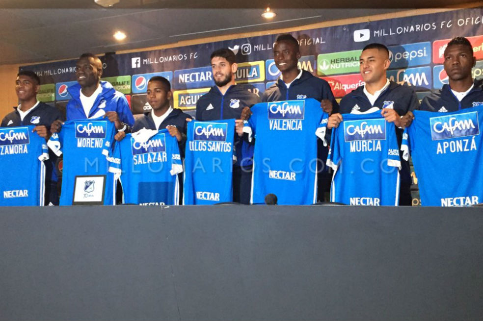 Millonarios presentó siete refuerzos para la Liga Águila-II