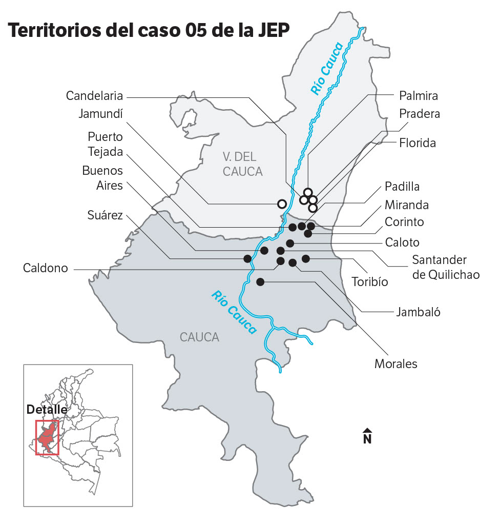 mapa de rio cauca