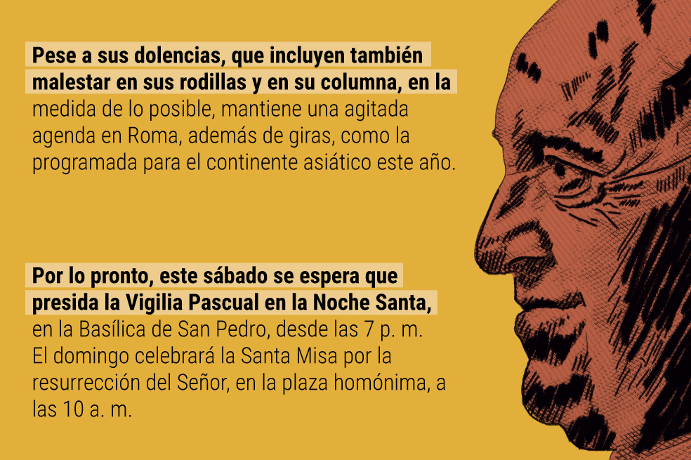 La salud del papa Francisco preocupa a sus seguidores.