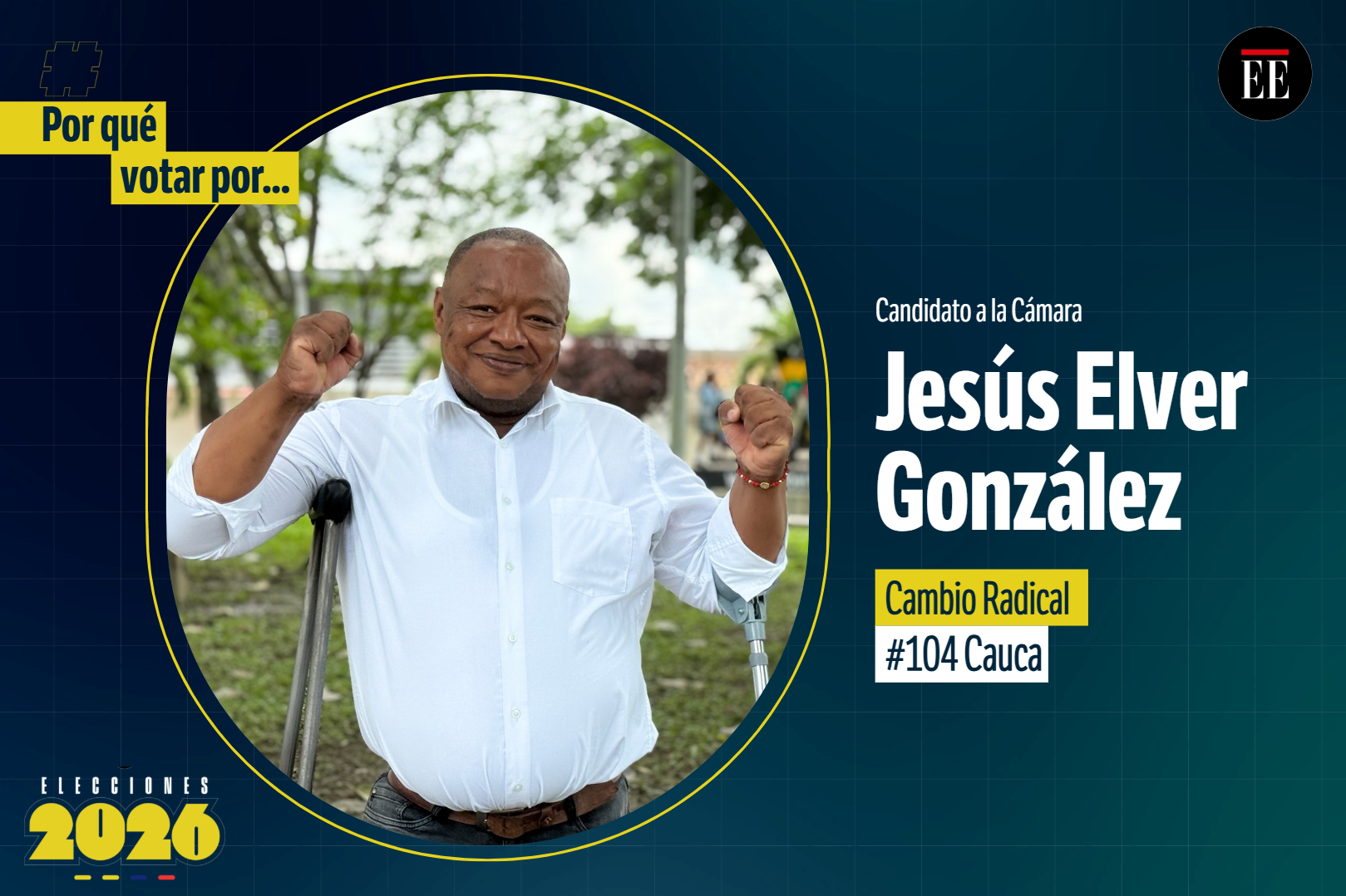 “Por qué votar por”: Jesús Elver González, candidato a la Cámara