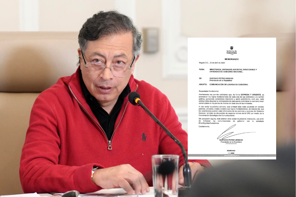 Memorando firmado por Petro ordena potenciar logros del Gobierno de forma “urgente”
