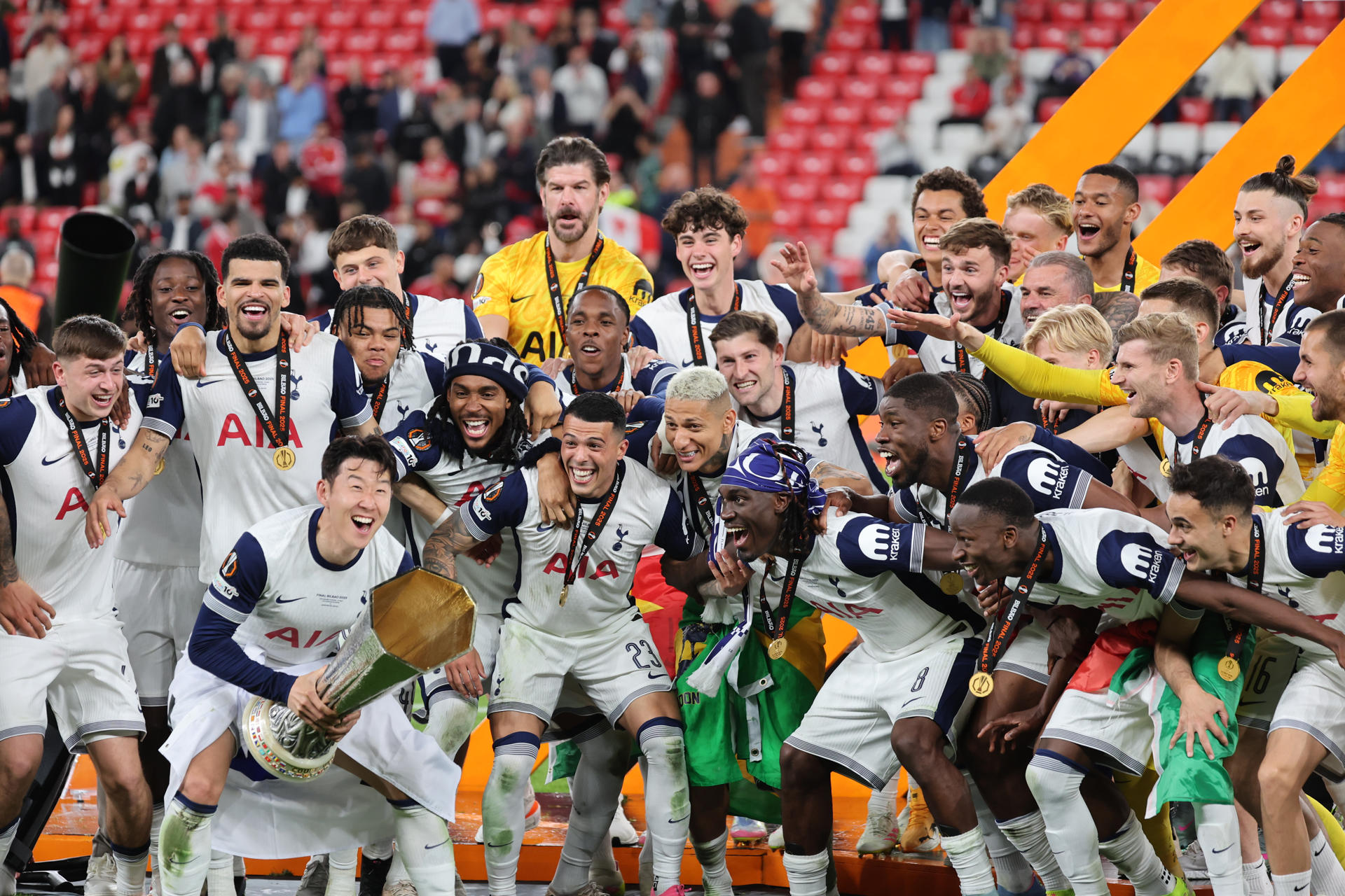 ¡Tottenham campeón! Venció 1-0 a Manchester United en la final de la Europa League