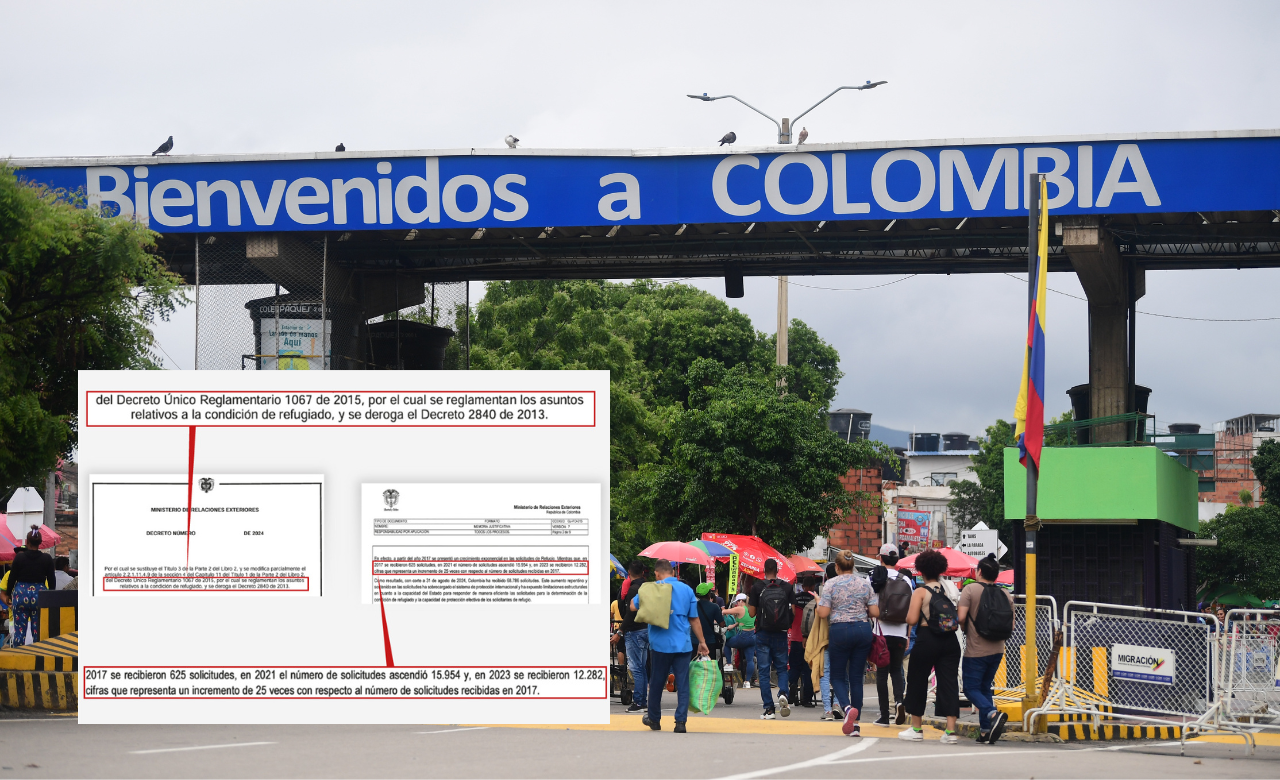 Gobierno Petro cambiará reglas para acceder a estatus de refugiado en Colombia, esto tras aumento de solicitudes de asilo de migrantes venezolanos.