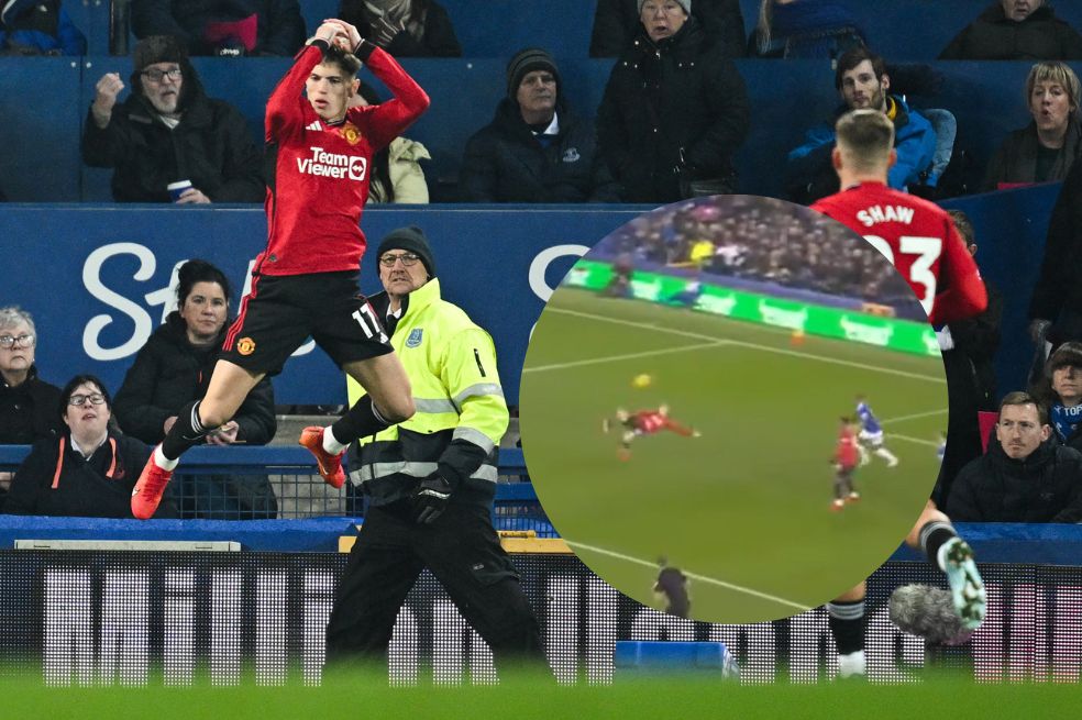 ¿Para el Puskas? Garnacho y un golazo inolvidable de chilena: mire en video