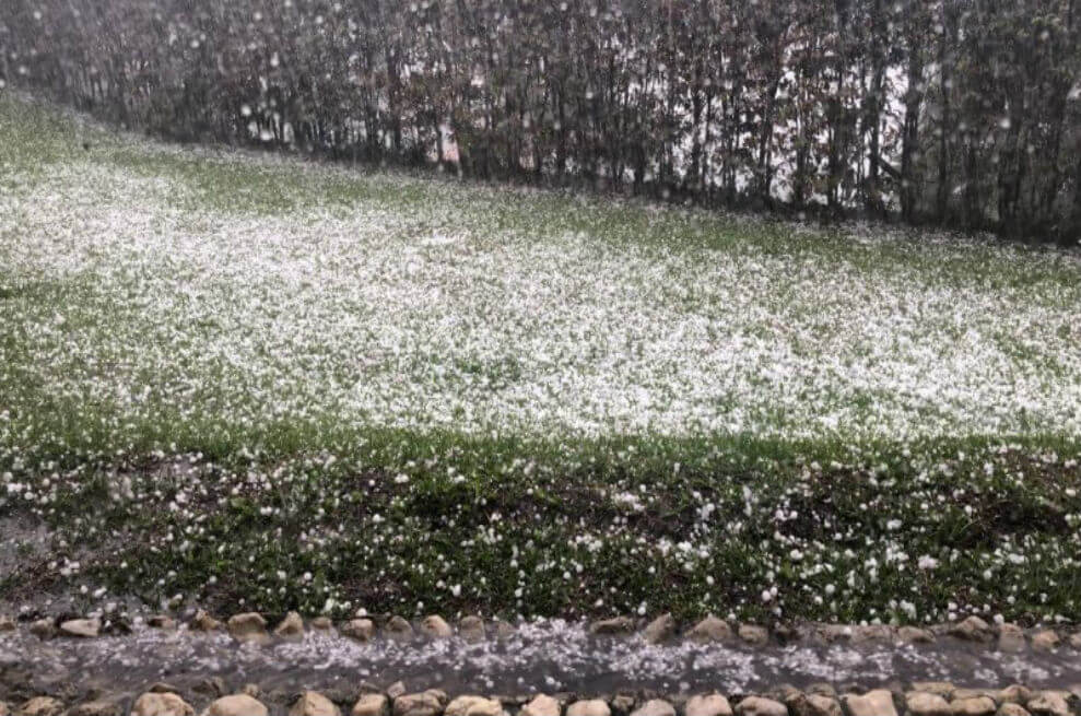 Así registraron en redes sociales la fuerte granizada en el Valle de Aburrá