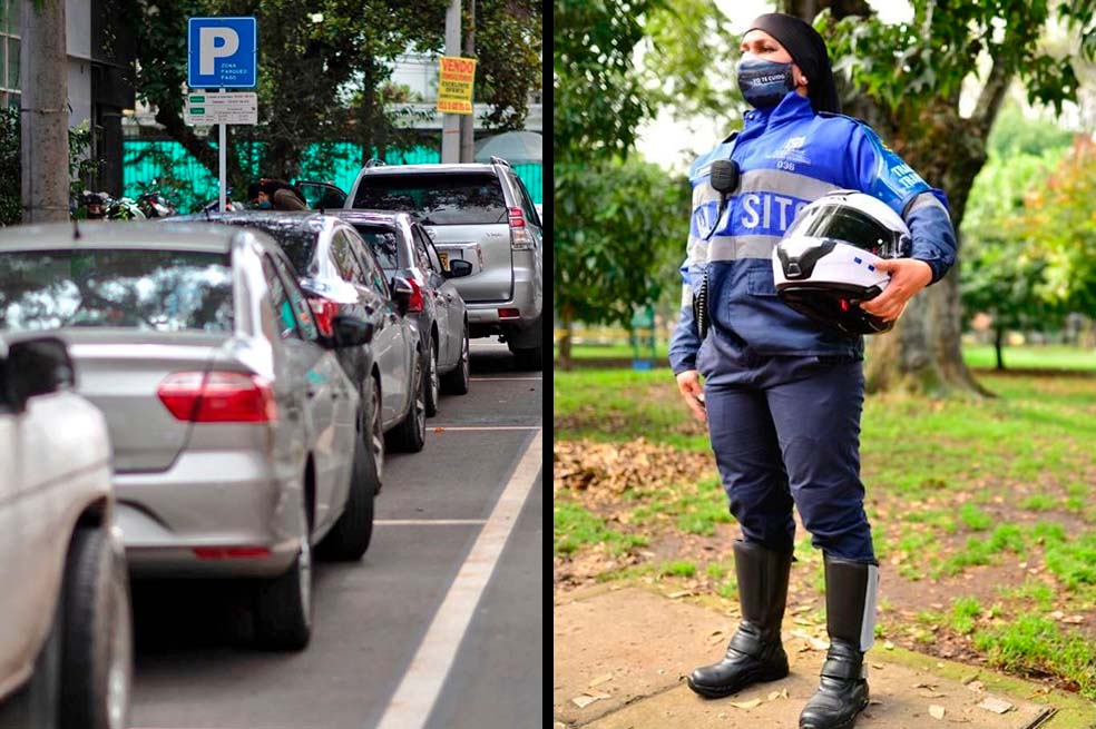 Comenzó el parqueo en vía y la operación de agentes de tránsito civiles en Bogotá