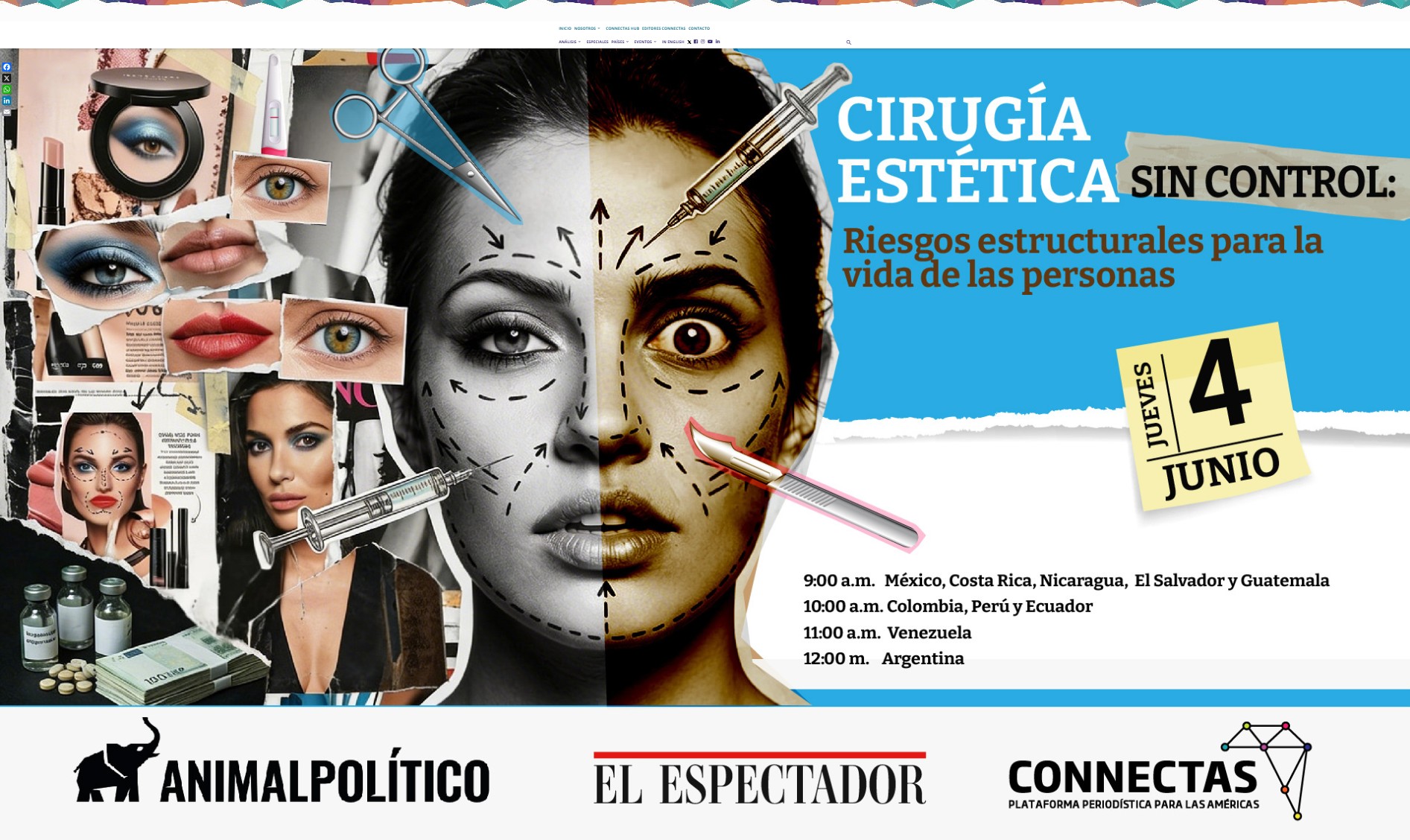 El 4 de junio se realizará el foro virtual gratuito “Cirugía Estética sin control: riesgos estructurales para la vida de las personas”,