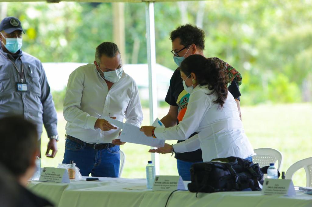 Entrega de predio para la reincorporación en Dabeiba, Antioquia.