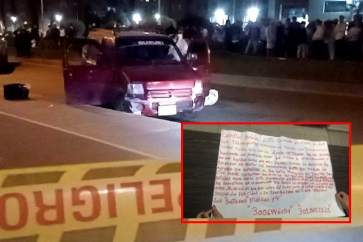 Conmoción en Soacha: asesinan a conductor informal y dejan panfleto extorsivo