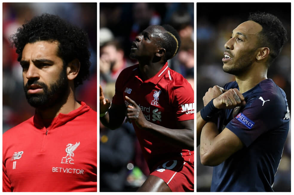 Salah, Mané y Aubameyang se quedaron con la Bota de Oro en la Premier