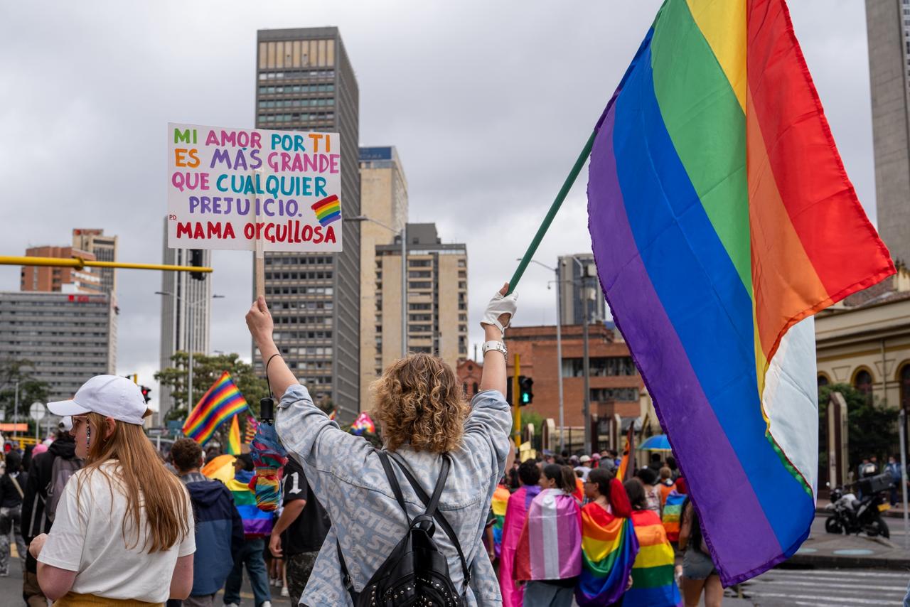 Marcha del Orgullo LGBTIQ+ 2026 en Bogotá.
