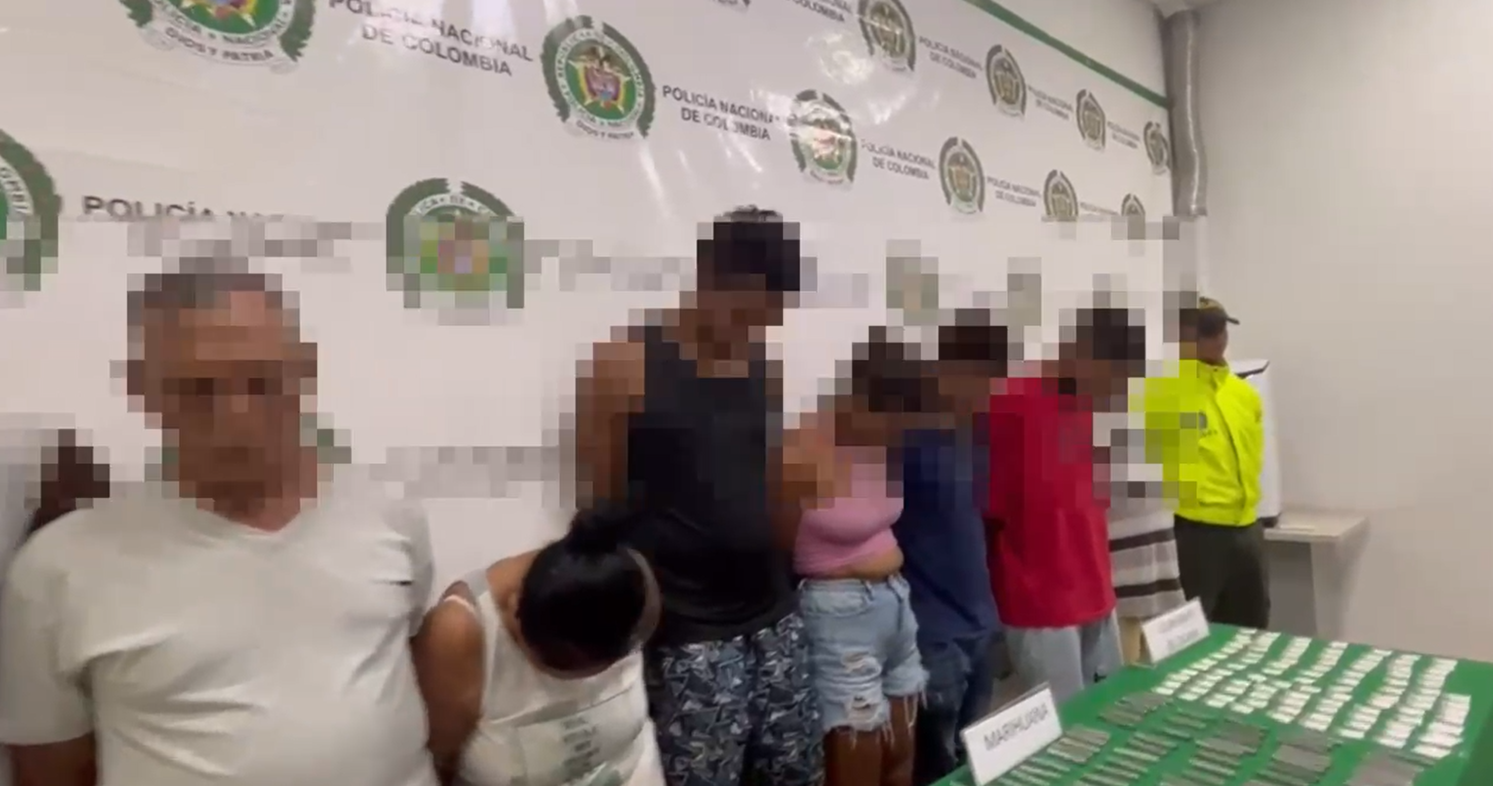 Capturan ocho miembros de una banda dedicada al microtráfico en Santa Marta