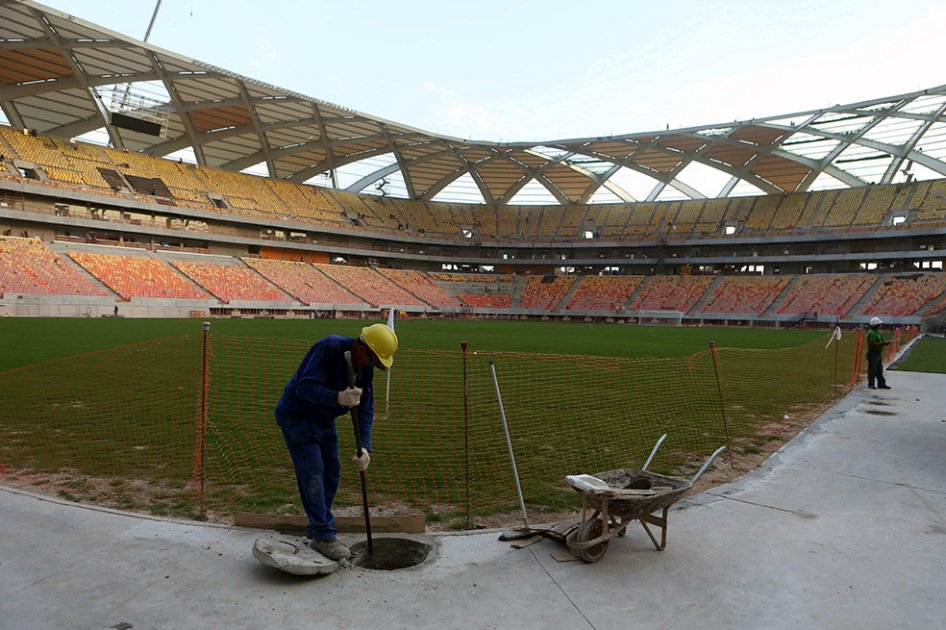 Falleció obrero en las obras del estadio para el Mundial de Manaos