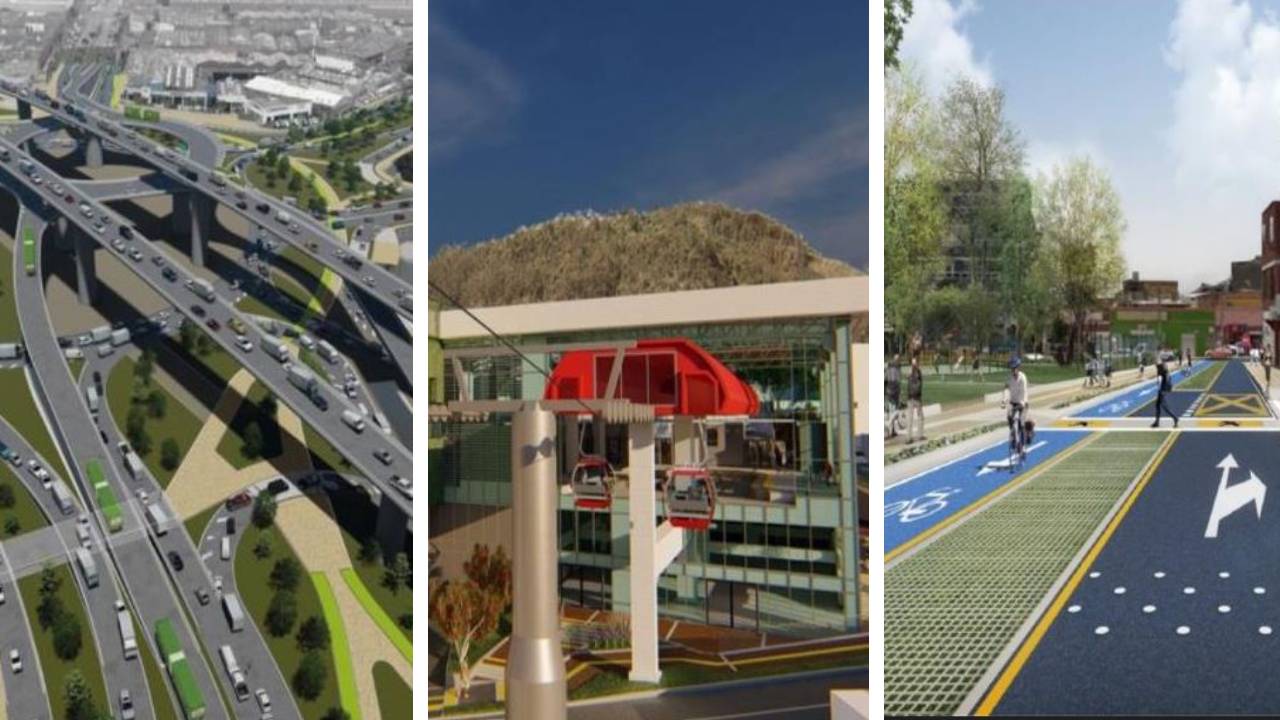Calle 13, cable de San Cristóbal y Cicloalameda Medio Milenio, ¿en qué van?