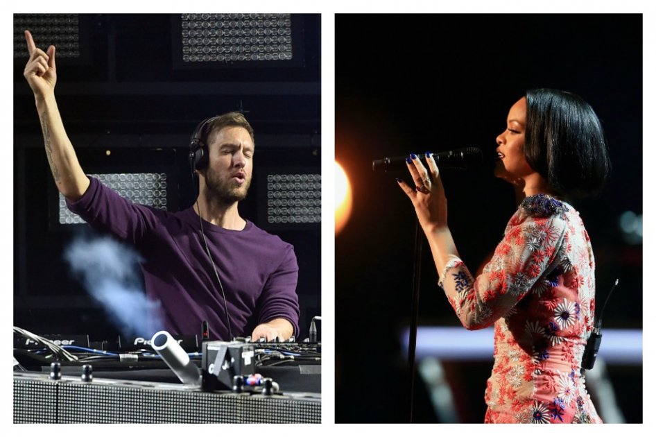 Calvin Harris y Rihanna.