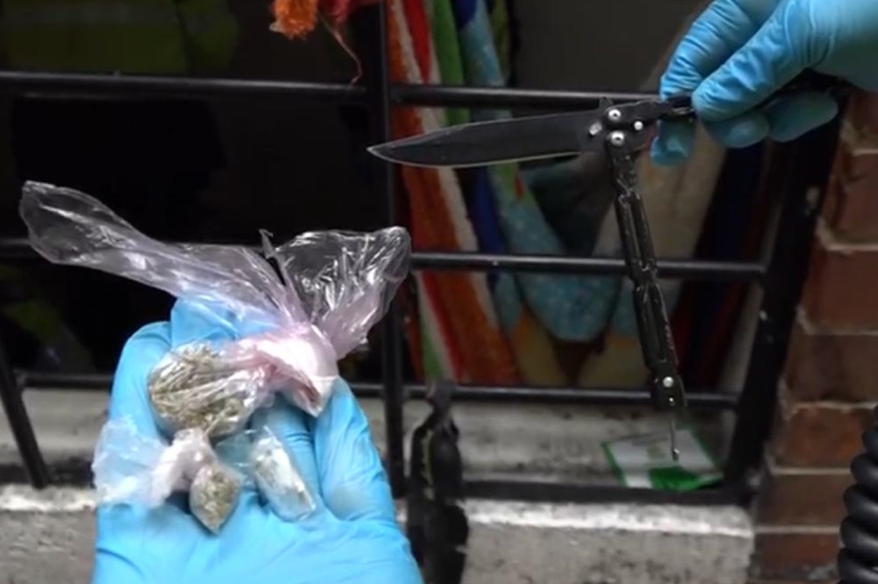 Sustancias alucinógenas encontradas en las celdas.