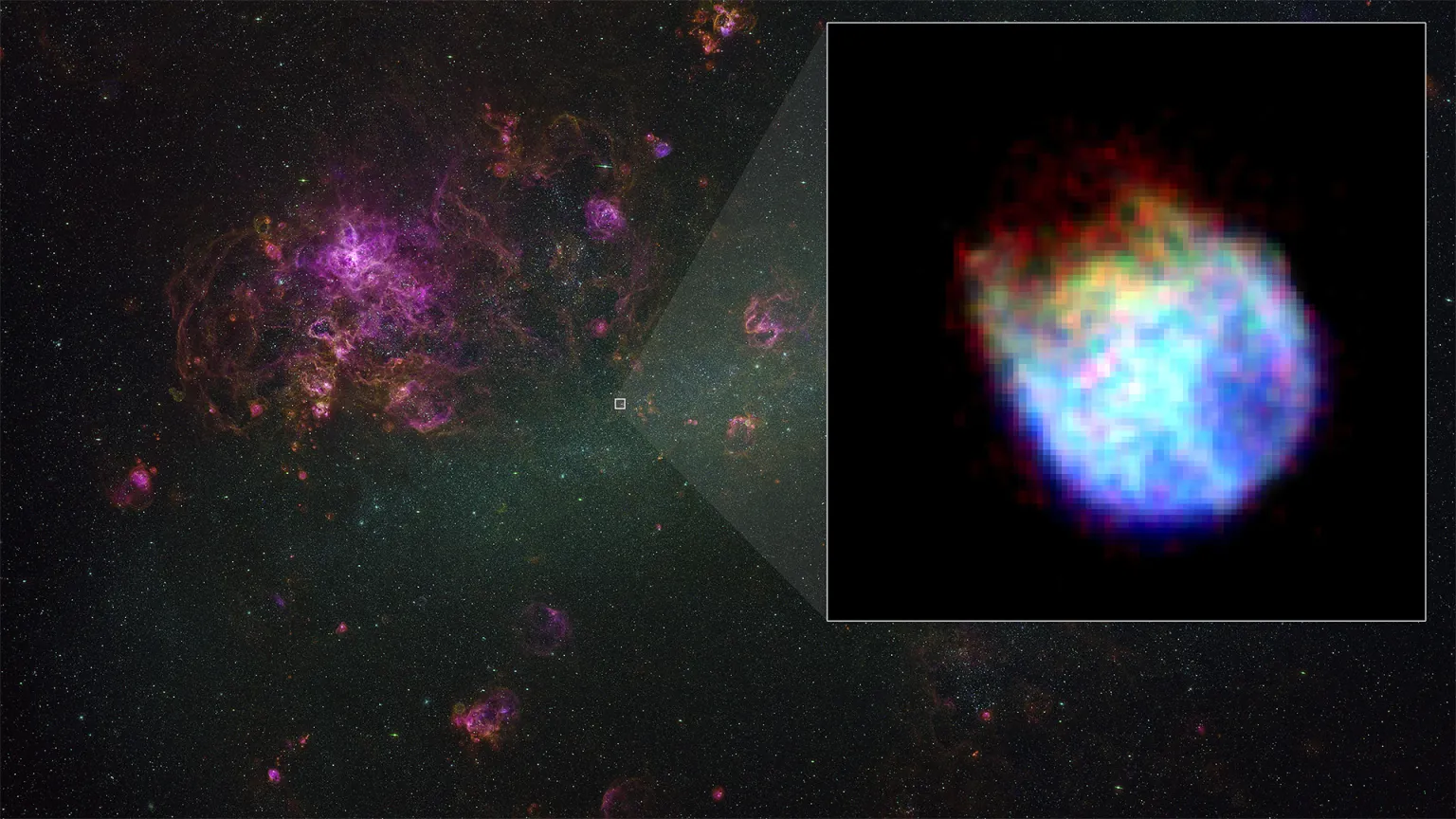 Misión de la NASA publicó nuevas imágenes de objetos celestes que emiten rayos X