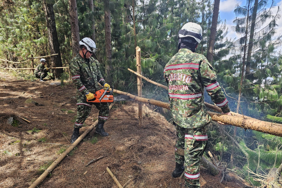 Ejército restauró el sendero Pico de Águila, acceso a Monserrate en Semana Santa