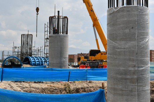 Este martes 13 de febrero la empresa Metro anunció que las dos primeras columnas que sostendrán el viaducto de la primera línea del metro, ya fueron fundidas e instaladas.