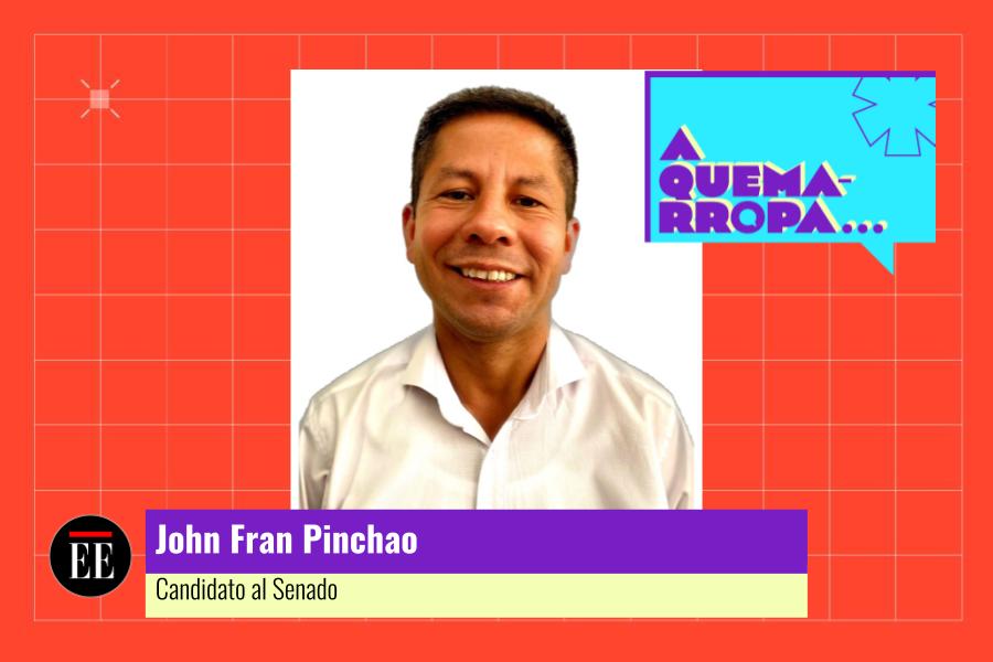 A Quemarropa con John Fran Pinchao, candidato al Senado por la Centro Esperanza