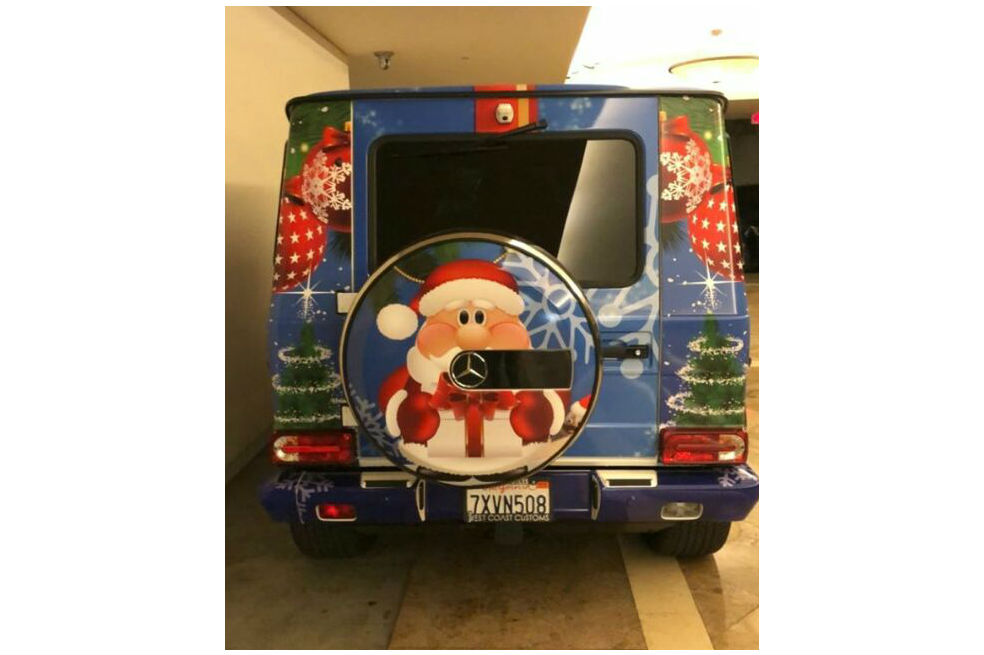 Así es el carro navideño de Justin Bieber