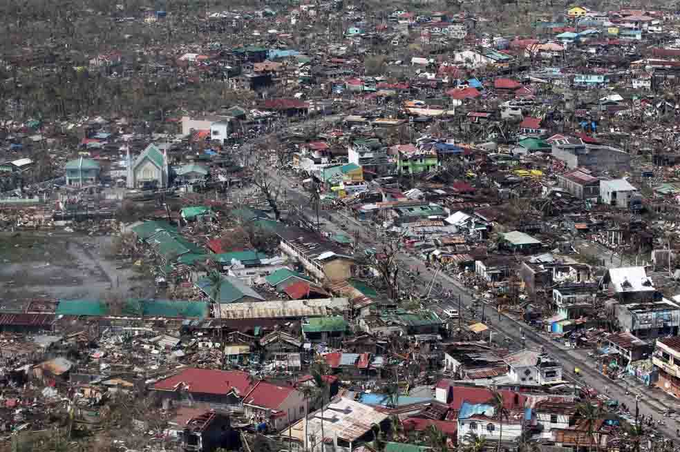 La destrucción dejada por Haiyan en la provincia de Leyte.