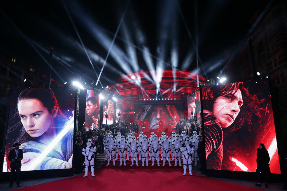 Así fue la premiere de Star Wars: Los últimos jedi, en Reino Unido