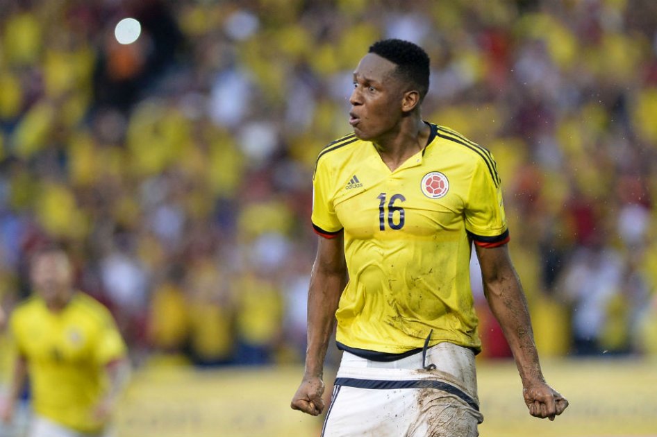 Yerry Mina, defensor colombiano. Foto: AFP