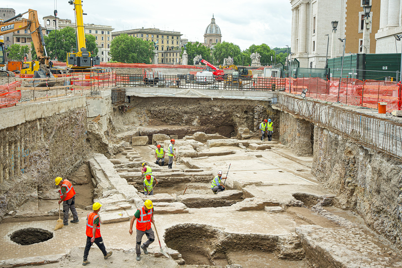 Hallan una lavandería romana del Siglo II durante las obras para el Jubileo