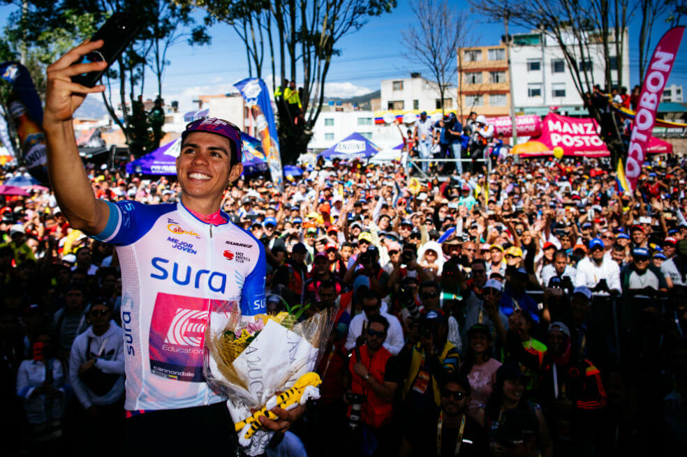 Sergio Higuita ganó la cuarta etapa y es el nuevo líder del Tour Colombia 2020