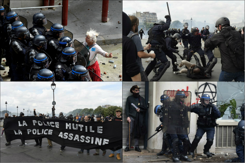 Imágenes de la violenta jornada de protestas contra reforma laboral en Francia