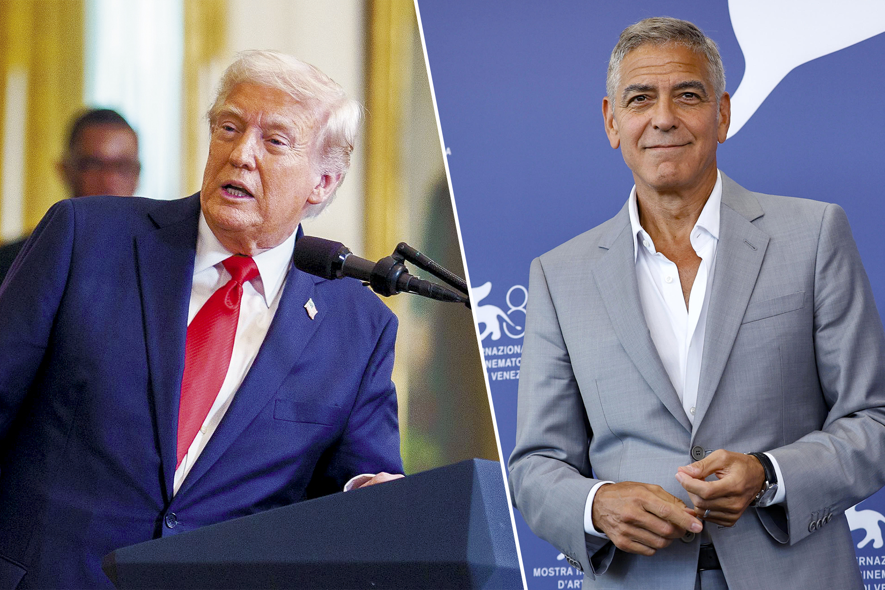 La respuesta de George Clooney a Donald Trump tras llamarlo “actor falso”