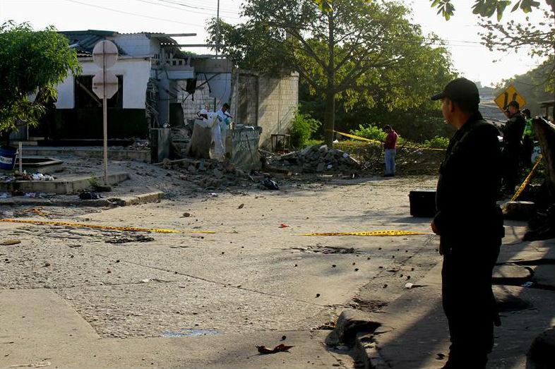 Eln se atribuye atentado a CAI de Policía en Soledad, Atlántico