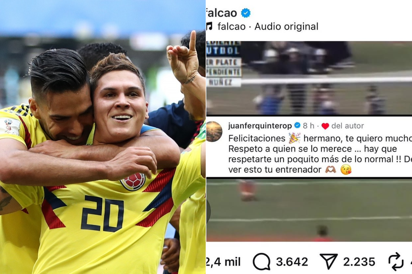 Radamel Falcao García y Juan Fernando Quintero han sido compañía en la selección de Colombia.